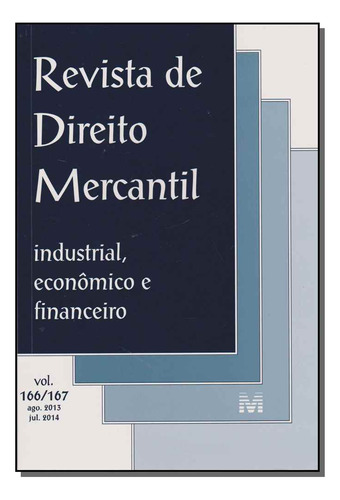 Libro Revista De Direito Mercantil Vol 166 167 De Editora Ma