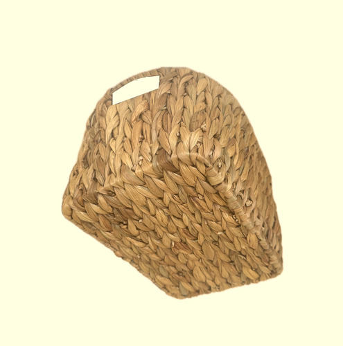 Caja Almacenadora Mimbre Jacinto Rectangular Artesanal 37 Cm