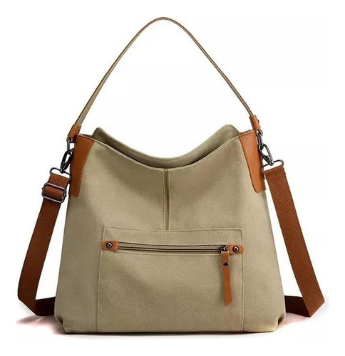 Bolso De Hombro De Lona Para Mujer Simple Art Retro Carry