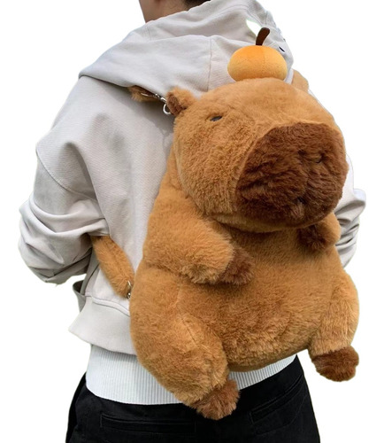 Capibara Mochila De Felpa Kawaii Bolso De Hombro Color Cpbla Backpack
