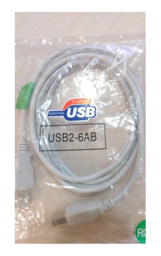 Cable 2.0 Usb2-  6ab Tipo Am/bm 28/28 Awg - Hi -speed Certif