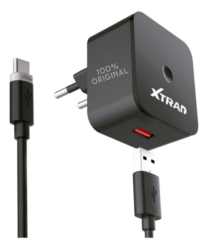 Carregador De Celular Turbo Original Xtrad Quick Charge 3.0