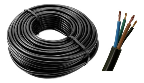 Cable Tipo Taller 4x1 Mm X100 Mts