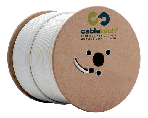 Cabo Coaxial Std/40+tp3 Bco 305m