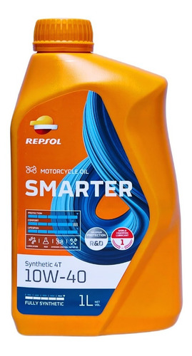 Aceite 10w40 Full Sintetico Repsol 4t 1 Lt 