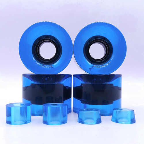 4 Ruedas Para Monopatín, Ruedas Para Longboard Azul Claro