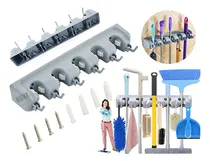 Comprar Colgador Organizador De Escobas 5 Espacios Trapeadores