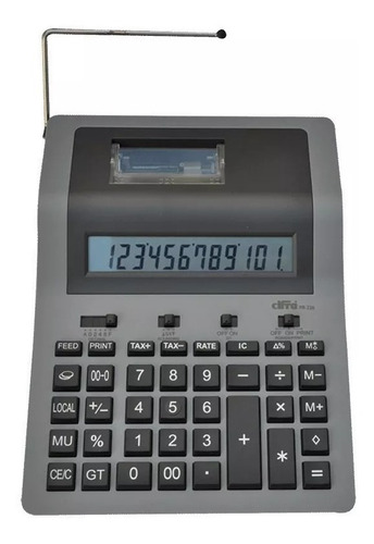 Imagen 3 de 6 de Calculadora Impresora Ticket Papel 2 Colores Cifra Pr226