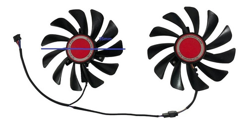 Cooler Fan Xfx Fdc10u12s9-c Rx 580 590 Rx580 Vga Gpu Led Sem