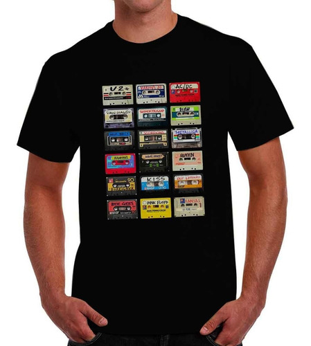 Playera Cassettes Musica De Los 80s Camisetas De Los 70