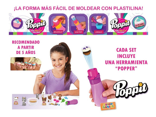 Poppit Set Inicio Mini Creaciones Con Plastilina Mundomanias