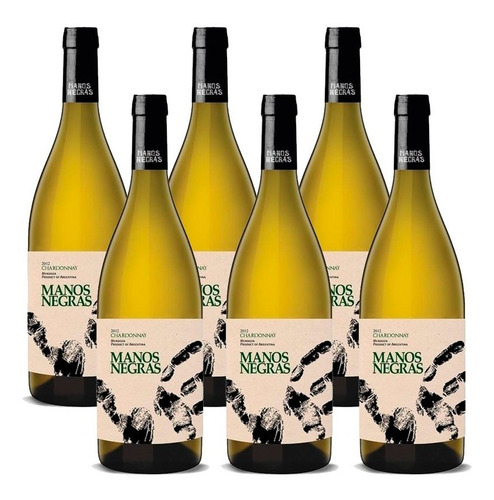 Vino Manos Negras Chardonnay Caja X 6 Un - Enotek Vinos -