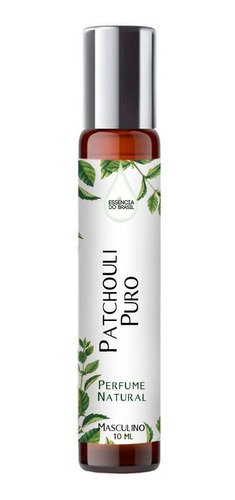 Perfume Masculino Patchouli Puro Natural 10ml Roll On
