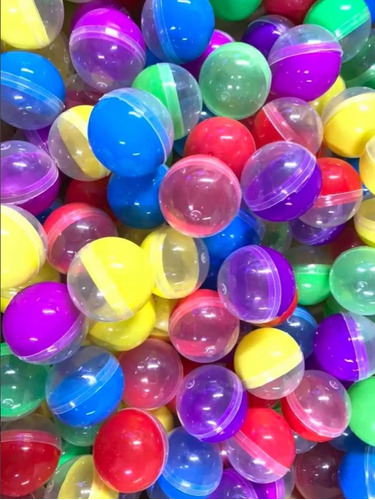 500 Capsulas Esferas De 2 Pulgadas Chiclera Colores 