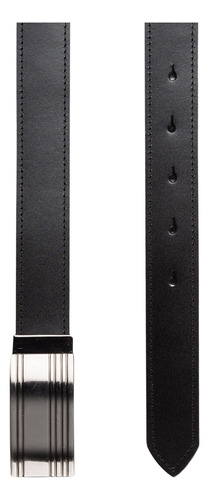 Cinturon De Vestir Liso Negro 35307