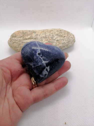 Corazón Cuarzo Azul En Piedra Natural Energética