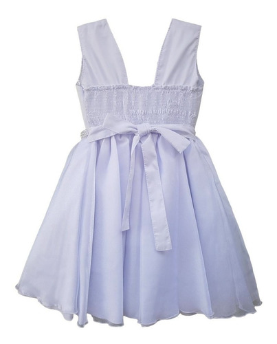 Vestido Natal Ano Novo Festa Infantil Luxo E Tiara Promoção