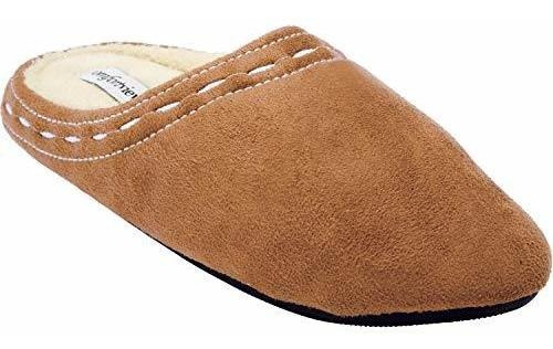 Comfortview Women's Wide Width Stitched Clog Slipper