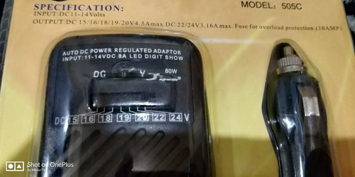 Fonte Universal Notebook De 15 Volts Ah 24 Volts Para Carro
