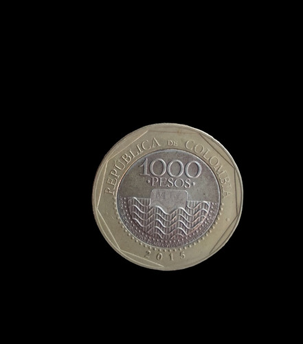 Moneda Colombia 1000 Pesos 2015 Bimetalica 