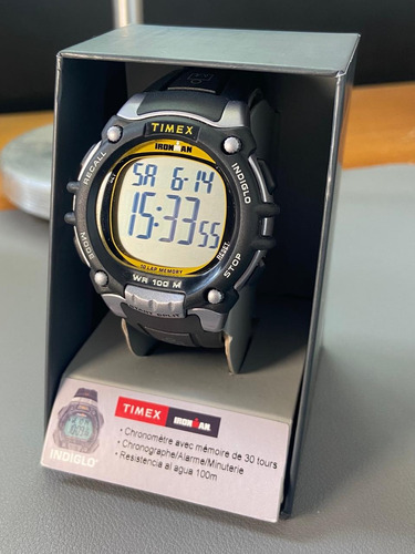 Reloj Timex Ironman 44mm Tw5m64600 Digital Negro Negro Gris (Usado)