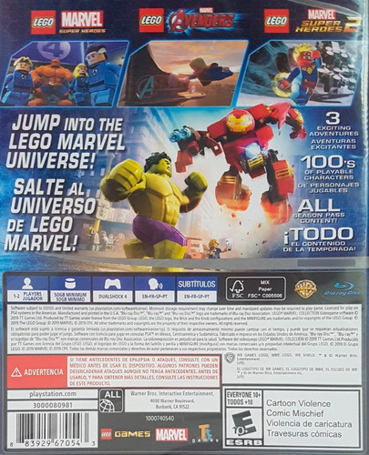 Imagen 2 de 4 de Lego Marvel Collection Ps4 / Mipowerdestiny