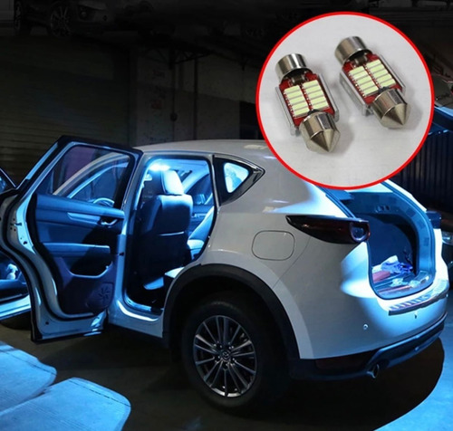 X2 Luces Led Interior Automóvil Canbus 31mm 12v Universal