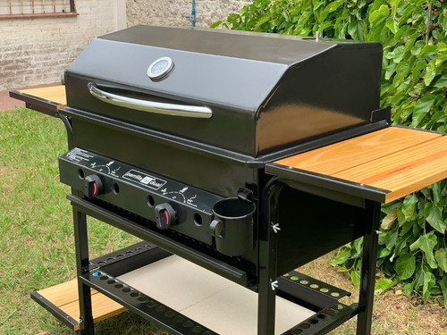 Parrilla Gas Grande Horno Pizzero Piedra Isi Dual G. Oficial