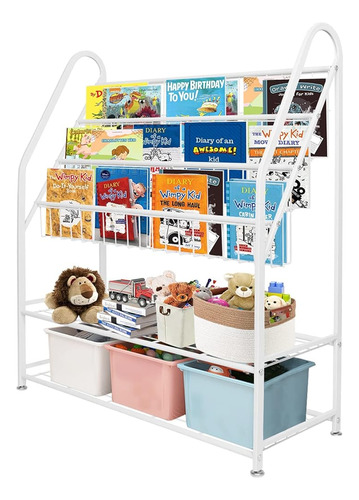 Aboxoo Metal Kids Bookshelf Librería Independiente Para Niño