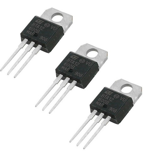 Bta12600b Bta12600 Transistor Triac Bta-12600b - 3 Unidades