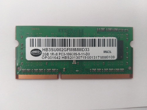 Memoria Ram 2gb Notebook Ne56r Original Hb3su002gfm8mmd33