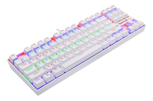 Teclado Gamer Redragon Kumara K552 Rainbow Blanco Red Esp