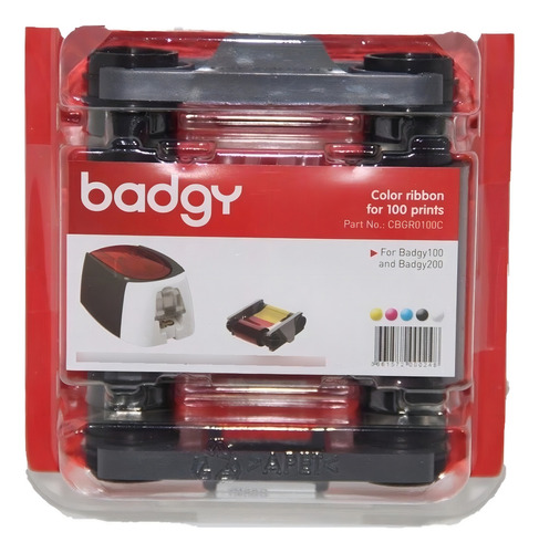 Cinta Ribbon Evolis Impresora Badgy 100 Y 200 Cbgr0100c