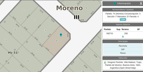 Lote Con Mejoras (malaver, Moreno)