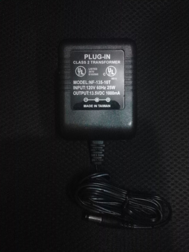 Transformador Plug-in, Input 120v, 60hz, 25w. Nuevo.