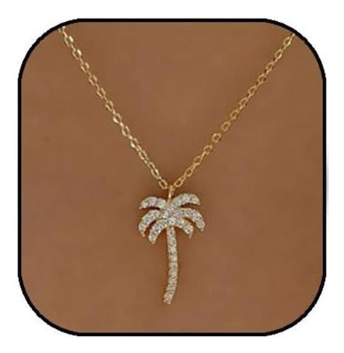 Futimely Collar Con Colgante De Árbol De Coco De Palma Para
