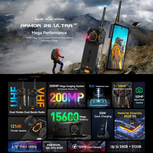 Ulefone Armor 26 Ultra: Resistente Con Walkie-talkie