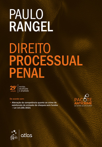 Direito Processual Penal, de Rangel, Paulo. Editora Atlas Ltda., capa mole em português, 2021