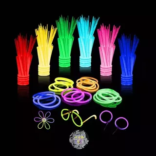 114 Pulseras Neon Cyalume Luminosas Glow Batucadas Fiestas