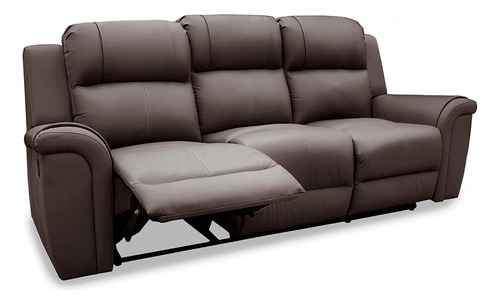 Sofa Reclinable Piel Genuina Helena - Confortopiel, 3 Plazas