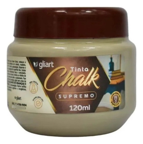 Tinta Chalk Paint Supremo Gliart 120ml - Deserto