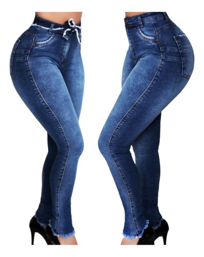 Jeans Push Up Para Mujer, Levantamiento De Glúteos Con Panta
