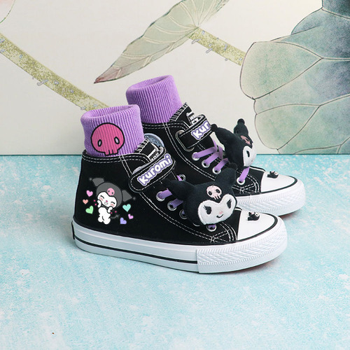 Zapatos De Lona Con Velcro Para Niñas Kuromi