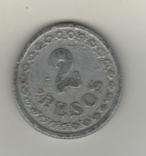 Paraguay Moneda De 2 Pesos Año 1938 Km 17 - Muy Bueno-