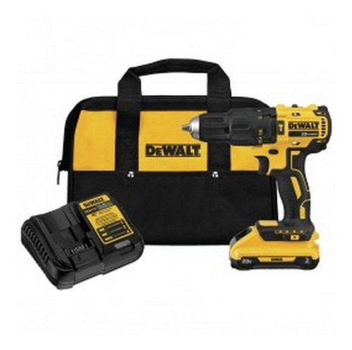 Imagen 2 de 2 de Taladro percutor atornillador inalámbrico de 13mm DeWalt DCD7781D1 20V + accesorios con bolso 110V/220V
