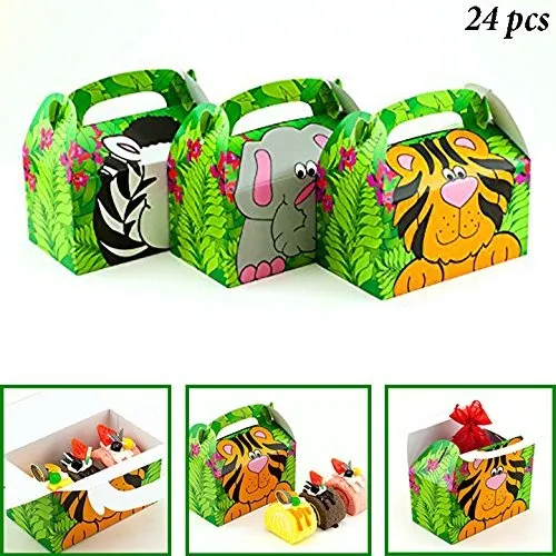 Adorox 24 Pack Zoo Animal Caja De Carton De Regalo Fiesta De Adorox 24 Pack Zoo Animal Caja De Carton De Regalo Fiesta De