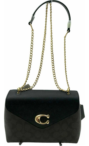 Bolsa Coach Tammie Café Y Negro