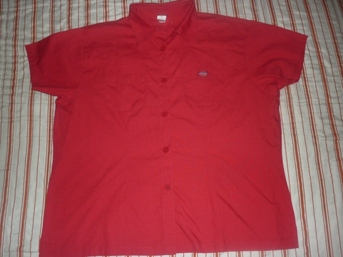 E Camisa Dama Dickies Rojo Talle Xxl Art 98517