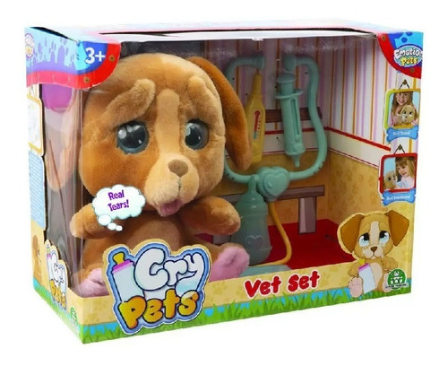 Imagem 3 de 3 de Pelúcia Cry Pets Cachorro Acessórios De Veterinário - Br1501