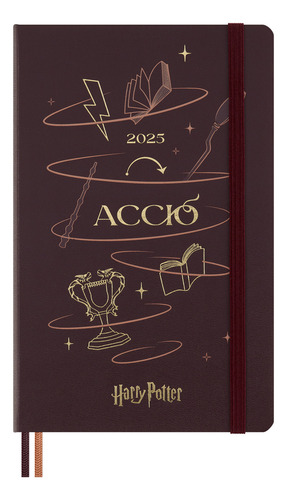 Agenda 2025 Moleskine Harry Potter Accio Daily Edition bordada Harry Potter Spells Accio Capa